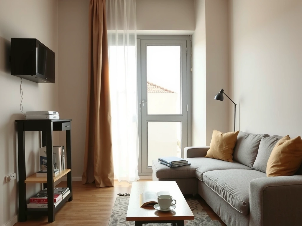 A clean, calm living room in an Ankara apartment